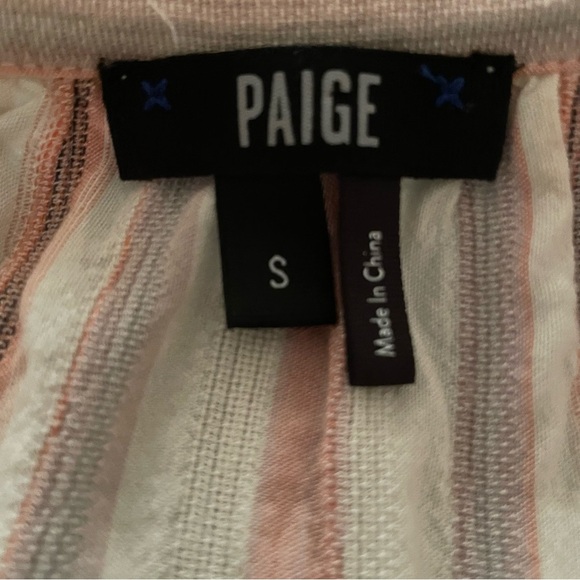 Paige Blouse Long Sleeve Boho Striped Shirt Size Small - Picture 2 of 6